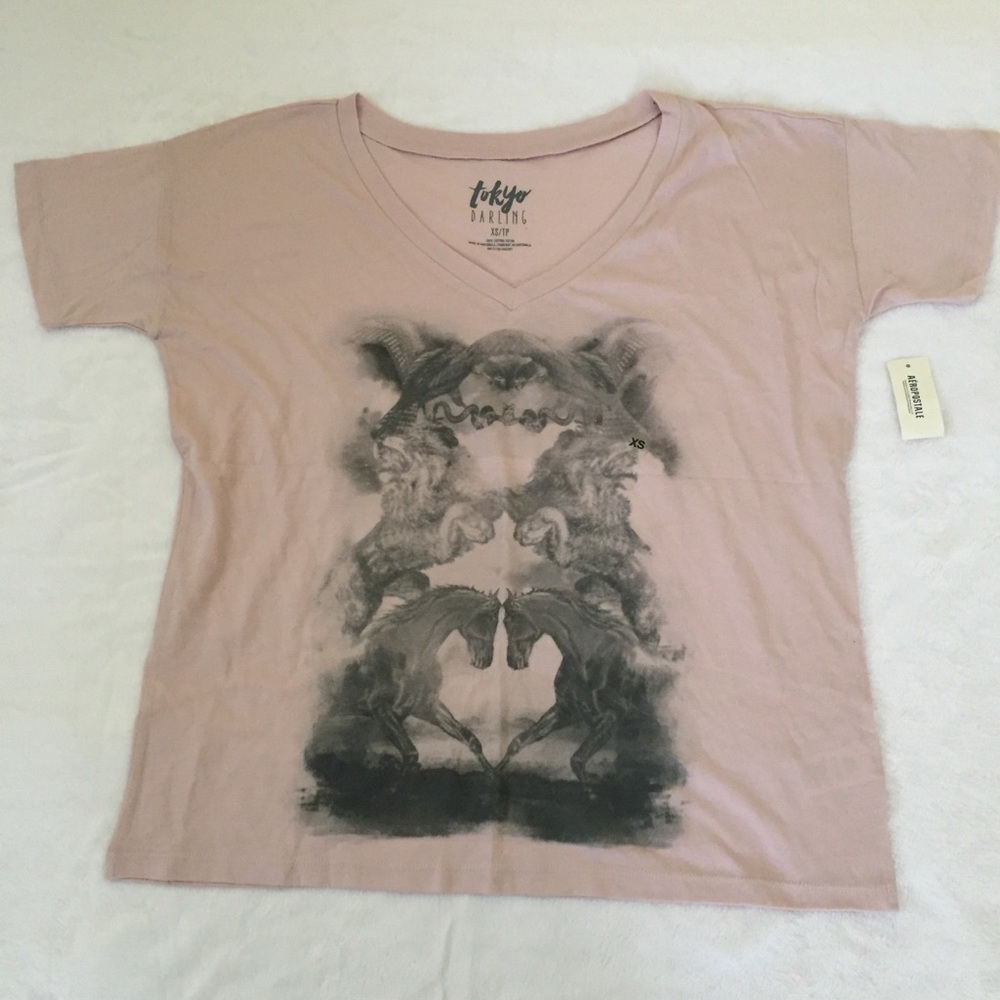 Aeropostale horse graphic tee size xs